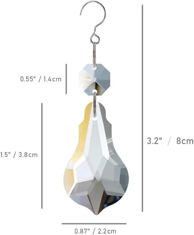 12pcs Crystal Suncatchers, Hanging Crystals Chandelier Prisms for Windows, Rainbow Maker Home Decoration by GreenHaven Gardens