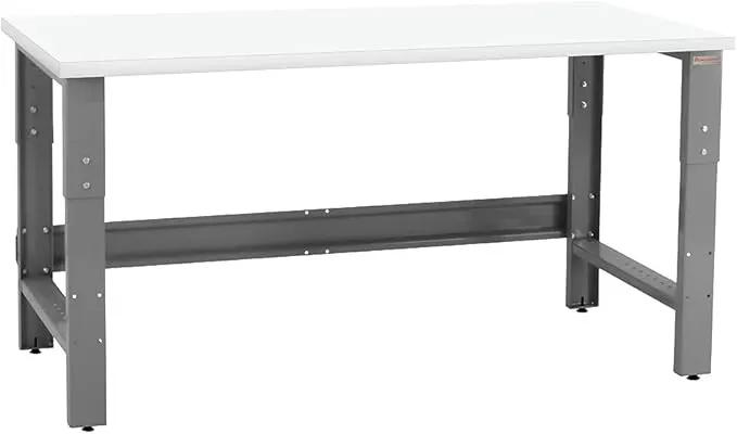 Table & Workbench: 1" Thick Laminate Top, Height Adjustable Bench - 24" D x 48" L x 30" - 36" H - by BenchPro by GreenHaven Gardens