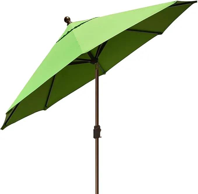 EliteShade USA 10-Year-Non-Fading 10Ft Market Umbrella Patio Umbrella Outdoor Table Umbrella with Ventilation, Macaw Green by GreenHaven Gardens