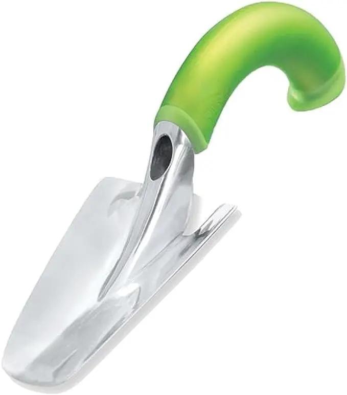 Radius Garden 100 Aluminium Hand Trowel - Rust-Proof – Latex-Free– Comfortable Grip- Lightweight- for Planting, Weeding and Digging, Original Green by GreenHaven Gardens