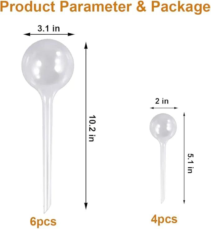 MOONSOUND Plant Automatic Watering Devices, Clear Plastic Self-Watering Bulbs Flower Automatic Watering Device While Away Garden Waterer for Plant Indoor Outdoor by GreenHaven Gardens