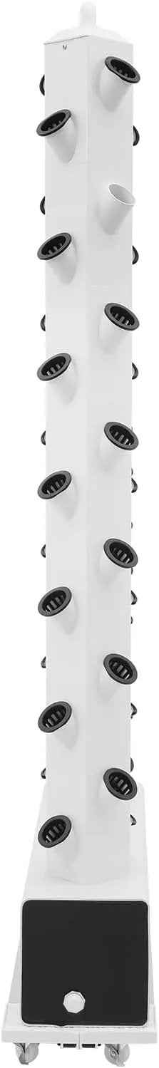 Hydroponic Growing Tower System Kit, 56-Plant Vertical Hydroponics Garden Tower with LED Grow Light, for Outdoor Indoor Herbs Fruits Vegetables Smart Garden Planter Kit by GreenHaven Gardens