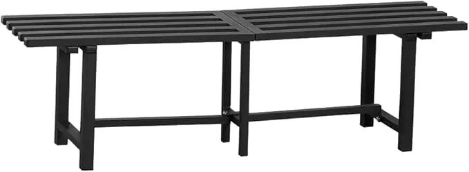 Chic & Robust 300 LBS Capacity Aluminum Plant Stand - Your Indoor & Outdoor Plant Display Solution, Size: L47.2 x W11.4 x H13.8 inch. by GreenHaven Gardens