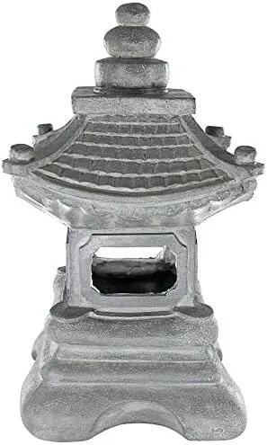 Design Toscano s/2 Chengdu Pagoda Asian Lantern Statues by GreenHaven Gardens