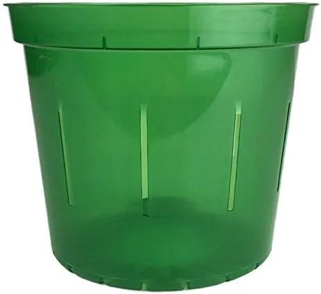 rePotme 6 inch Orchid Pot 3 Pack - Slotted Orchid Pots with Holes for Repotting (Green Emerald) by GreenHaven Gardens