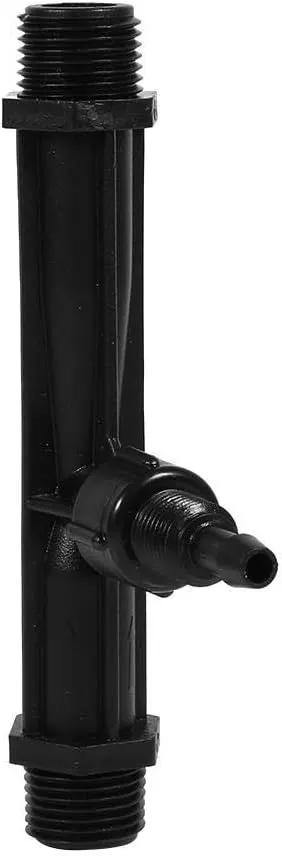 Wytino Fertilizer Injector Tube, Irrigation Venturi Fertilizer Injector 1/2" 3/4” 1” Inch Garden Fertilizer Mixer Injector, Agriculture Device Plastic, Black(1/2 inch) by GreenHaven Gardens