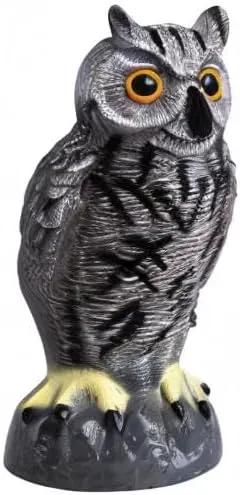 Galashield Owl Decoy to Scare Birds Away | Plastic Owls to Scare Birds Away | Owl Statue for Garden & Outdoors by GreenHaven Gardens