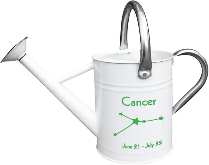 Metal Watering Can for Outdoor and Indoor Plants, Watering Can Decor, 1 Gallon (Cancer) by GreenHaven Gardens