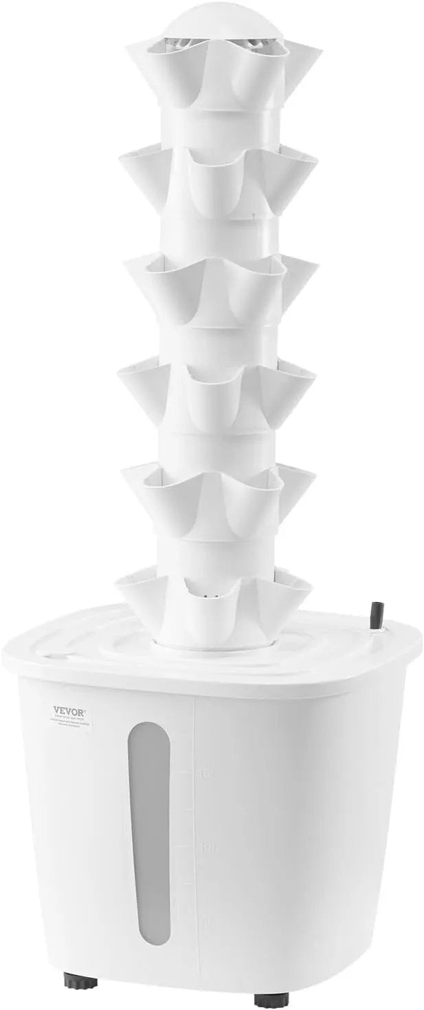 VEVOR Hydroponic Growing System, 30 Pods Vertical 6 Tiers Hydroponic Tower, Home Hydronic Garden with Water Pump & Timer, Water Circulation Plants Germination Kit for Indoor Herbs Fruits & Vegetables by GreenHaven Gardens