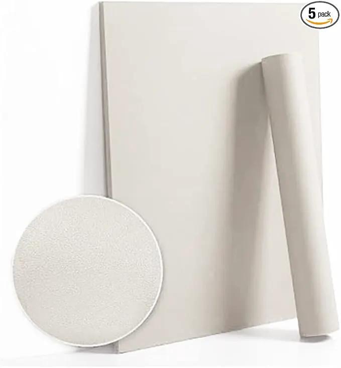 Dimoon 590''x17.7'' White Peel and Stick Wallpaper Contact Paper Modern Self Adhesive Wall Paper Removable Renter Friendly Textured Solid Color Shelf Cabinet Vinyl Roll (590''x17.7'',Off-White) by GreenHaven Gardens