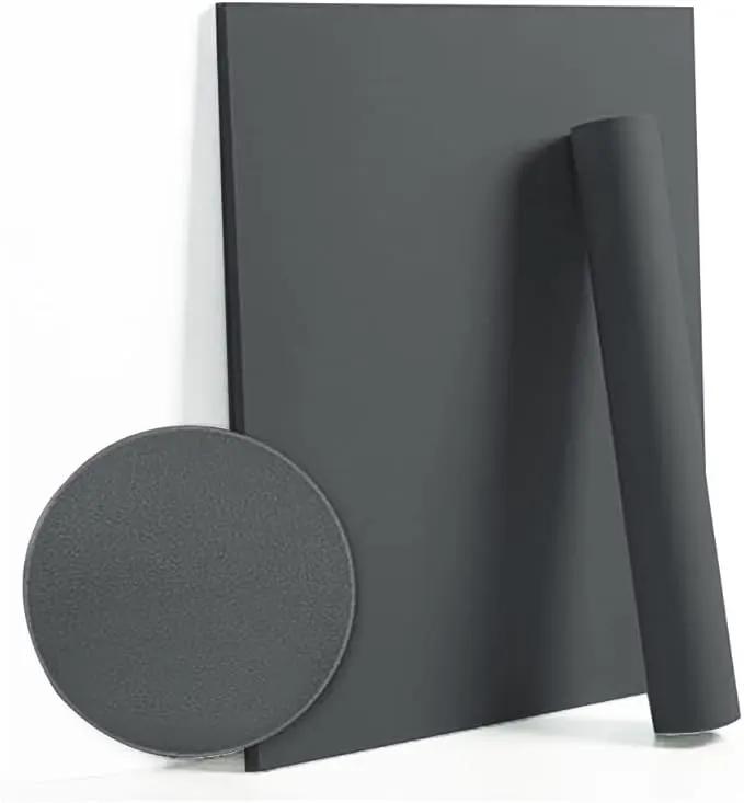 Dimoon 110''x17.7'' Grey Peel and Stick Wallpaper Contact Paper Modern Self Adhesive Wall Paper Removable Renter Friendly Textured Solid Color Shelf Cabinet Vinyl Roll (110''x17.7'',Dark Grey) by GreenHaven Gardens