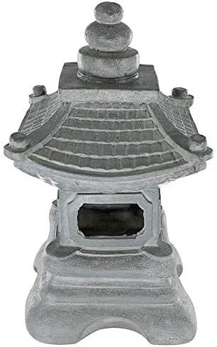 Design Toscano s/2 Chengdu Pagoda Asian Lantern Statues by GreenHaven Gardens