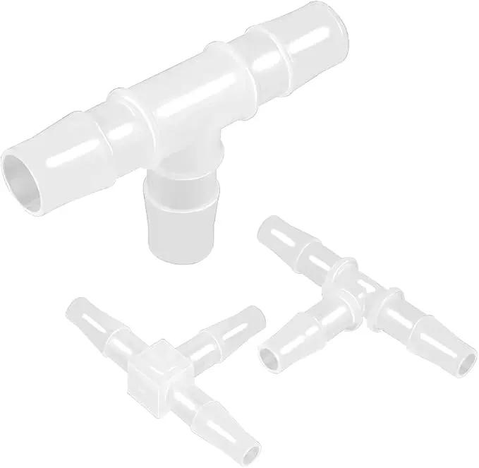 3/4" Tee Fitting Equal Barb 3 Way Hose Barb Fitting Splicer Joint Mender Adapter Union Fitting for Fuel Gas Liquid Air (Pack of 5) by GreenHaven Gardens
