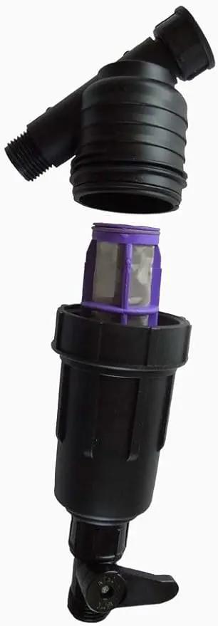 Drip Irrigation 200 Mesh Stainless Steel Wye Filter with Drain Valve by GreenHaven Gardens