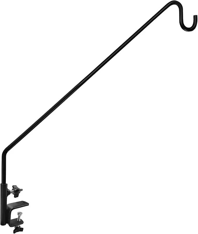 MIXXIDEA Heavy Duty Deck Rail Pole Deck Hook, Extensible and Adjustable Deck Hook for Hanging Bird Feeder, Plants, Suet Baskets,Wind Chimes,Lanterns by GreenHaven Gardens