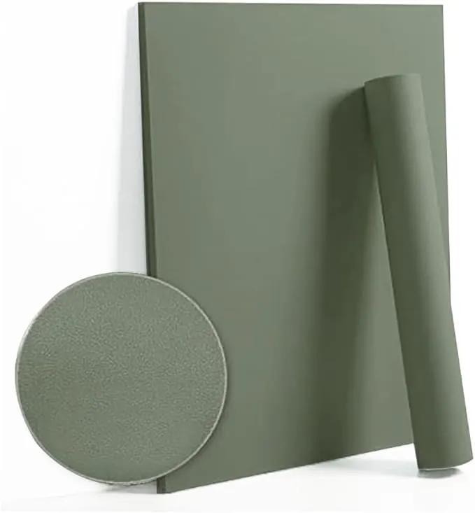 Dimoon 118''x17.7'' Green Peel and Stick Wallpaper Contact Paper Modern Self Adhesive Wall Paper Removable Renter Friendly Textured Solid Color Shelf Cabinet Vinyl Roll (118''x17.7'',Leaf Green) by GreenHaven Gardens