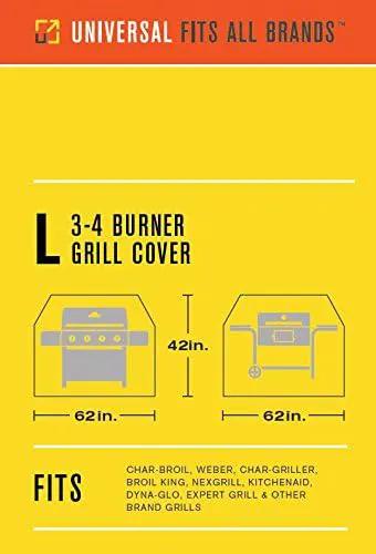 Char-Broil 3-4 Burner Large Performance Grill Cover- Tan by GreenHaven Gardens