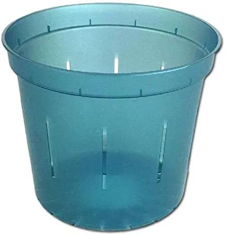 rePotme 6 inch Orchid Pot 3 Pack - Slotted Orchid Pots with Holes for Repotting (Blue Sapphire) by GreenHaven Gardens
