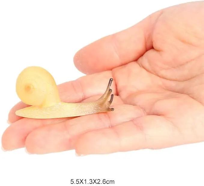 7 Pcs Snail Figurine Miniature Snail Model Realistic Animal Figurines Fairy Garden Micro Landscape Decor by GreenHaven Gardens