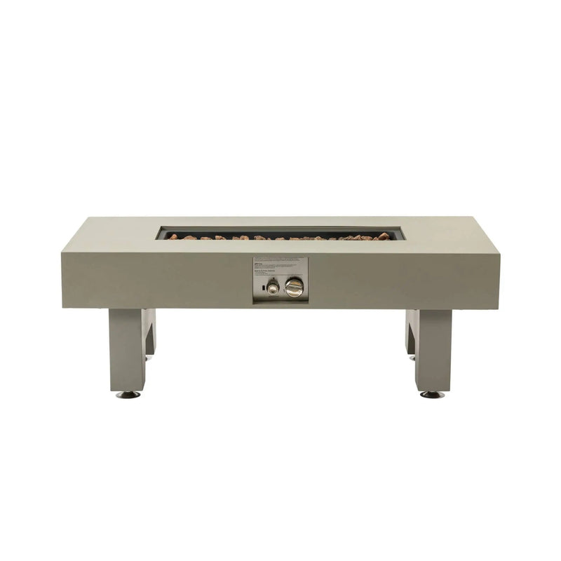 Alora 42-Inch 50K BTU Iron Liquid Propane Fire Pit Table With Glass Stones (SAK63845) by SAKSBY WHOLESALE