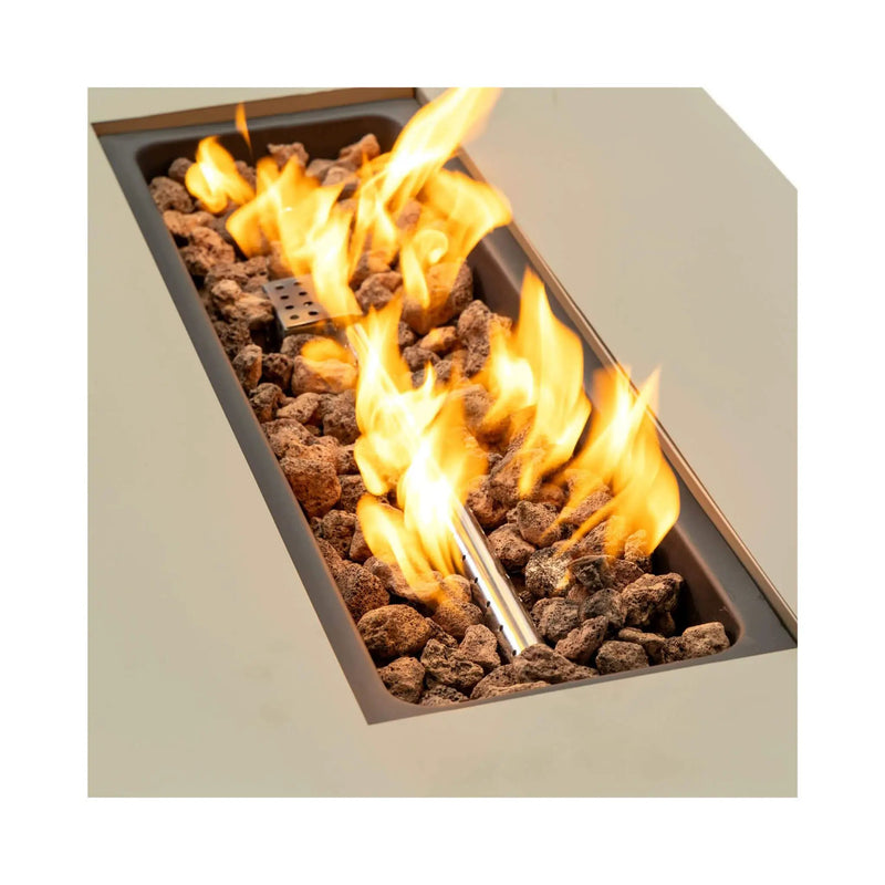 Alora 42-Inch 50K BTU Iron Liquid Propane Fire Pit Table With Glass Stones (SAK63845) by SAKSBY WHOLESALE