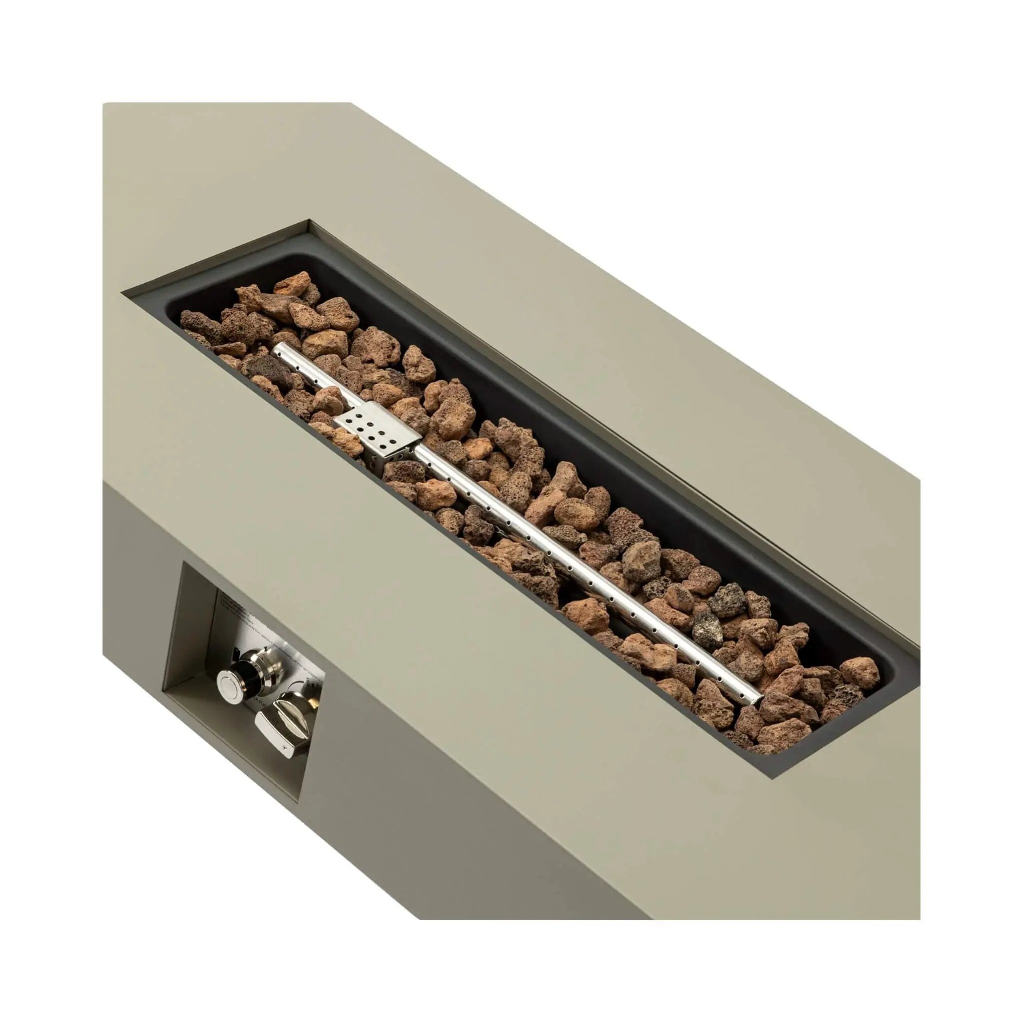 Alora 42-Inch 50K BTU Iron Liquid Propane Fire Pit Table With Glass Stones (SAK63845) by SAKSBY WHOLESALE