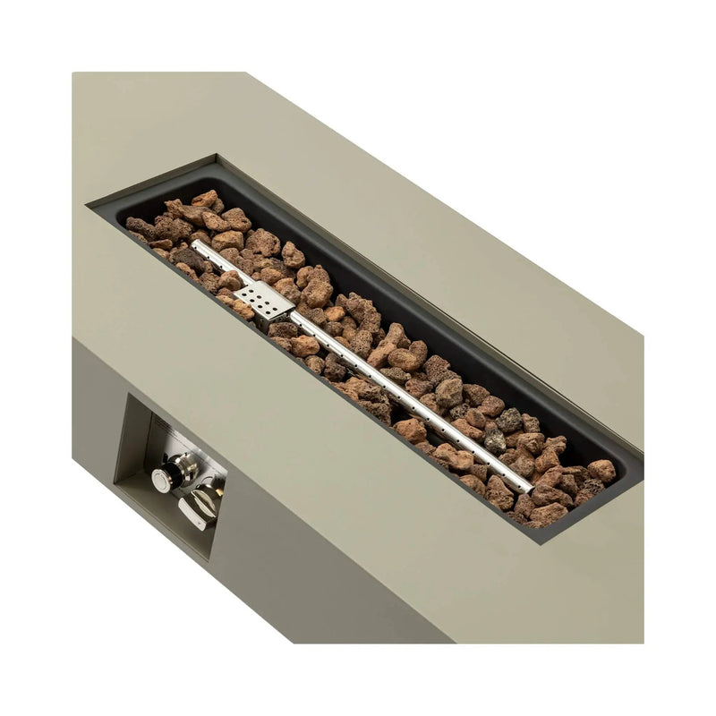 Alora 42-Inch 50K BTU Iron Liquid Propane Fire Pit Table With Glass Stones (SAK63845) by SAKSBY WHOLESALE
