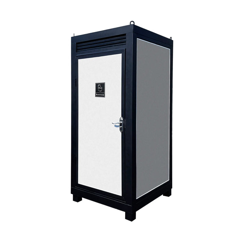 42-Inch One-Person Portable Outdoor Toilet Cabin With Light, Sink And Vent Fan (SAK45672) by SAKSBY WHOLESALE