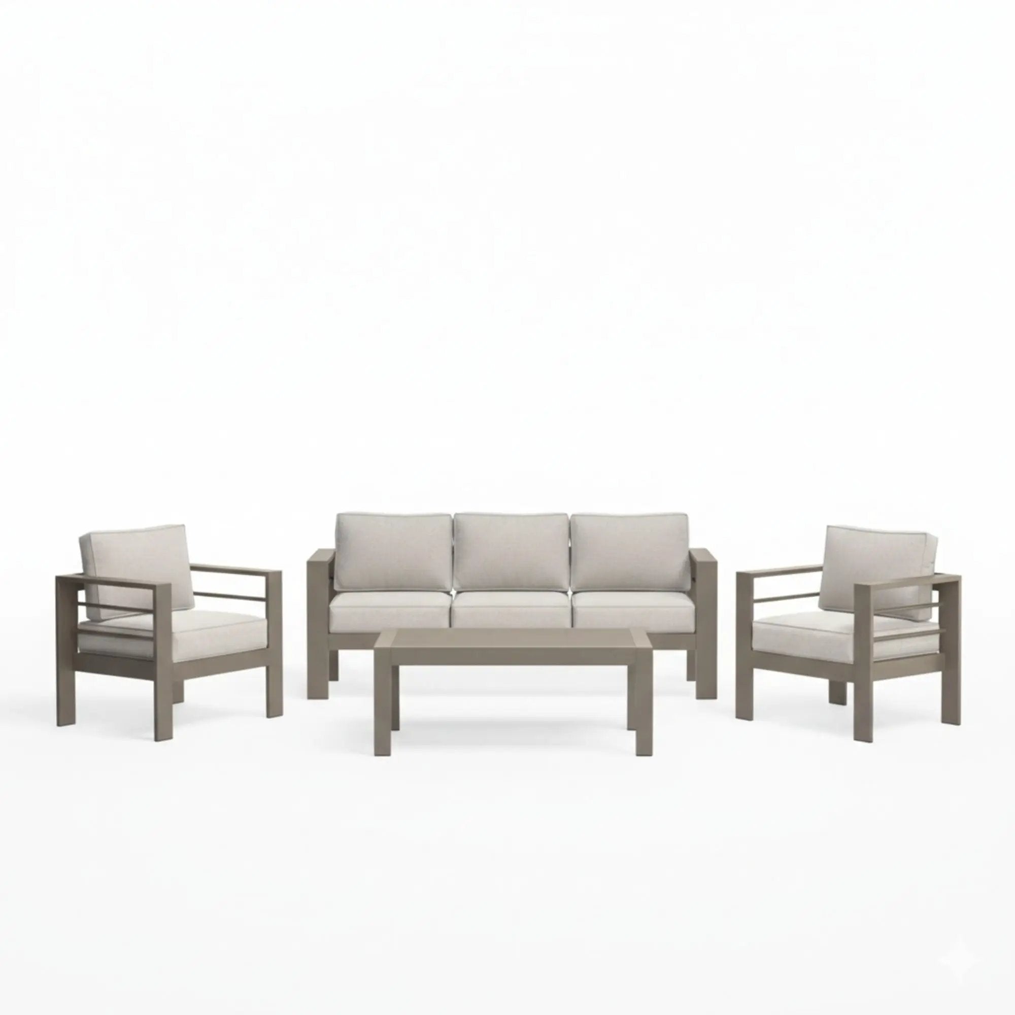 Outdoor Patio Set, All-Weather With Thick Cushions by HouseOfZazla