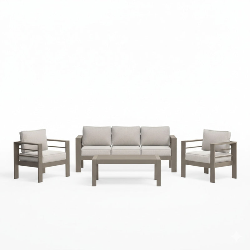 Outdoor Patio Set, All-Weather With Thick Cushions by HouseOfZazla