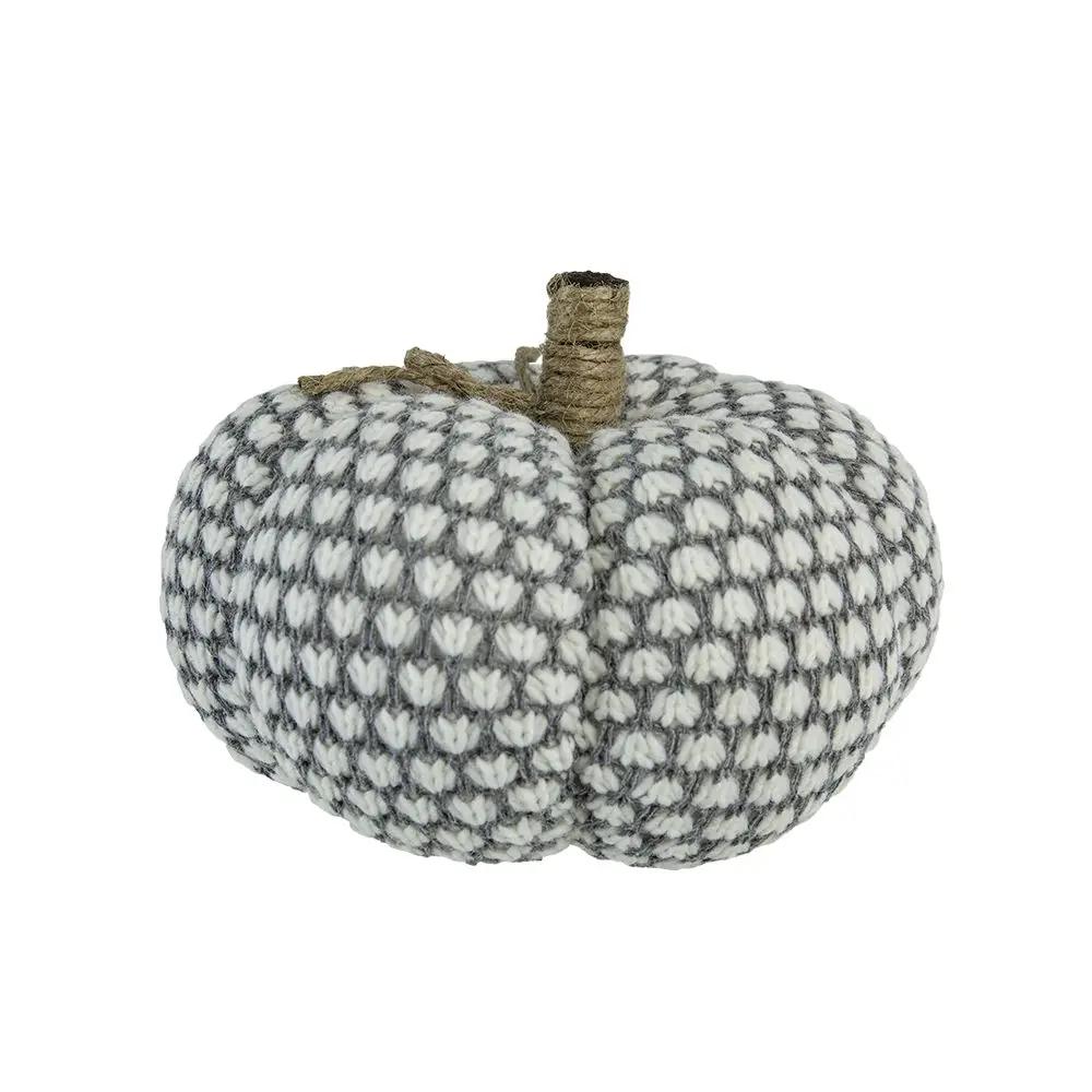 Knite Pumpkin Ornament Decor For Holiday Harvest Festival Fall Festival & Thanksgiving by Unique Piece Furniture
