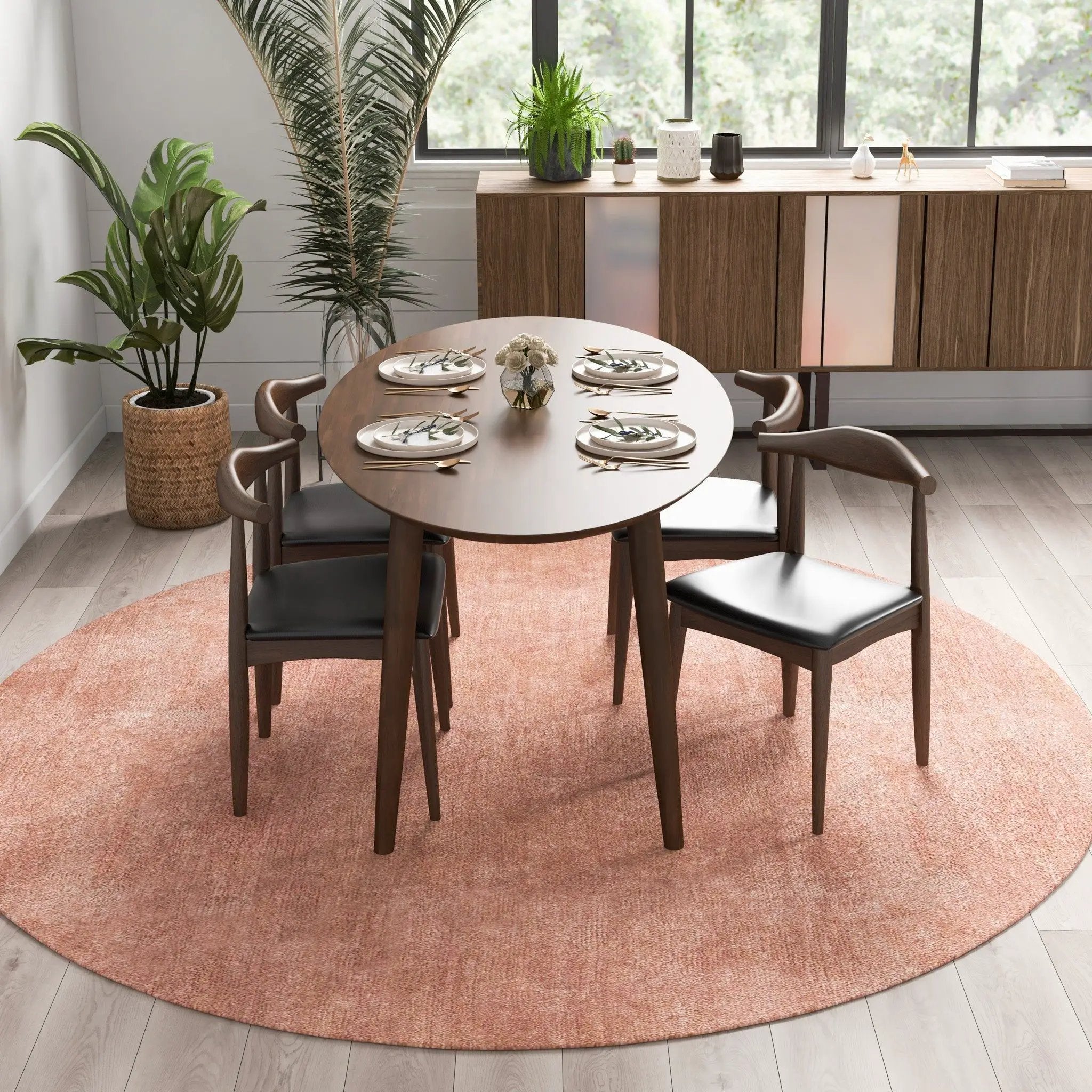 Destiny - Dining Chairs (Set of 2) - Black / Dark Brown by HouseOfZazla