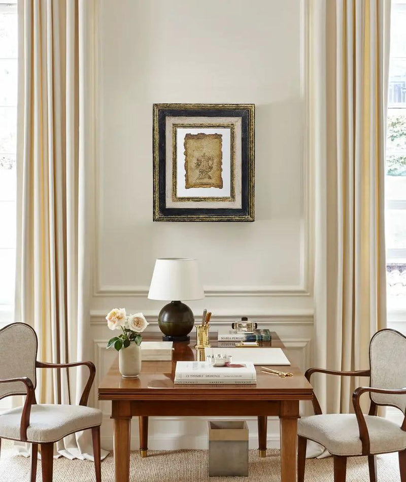 Lucian - Stylish Framed Antiqued Sculpture Print by Unique Piece Furniture