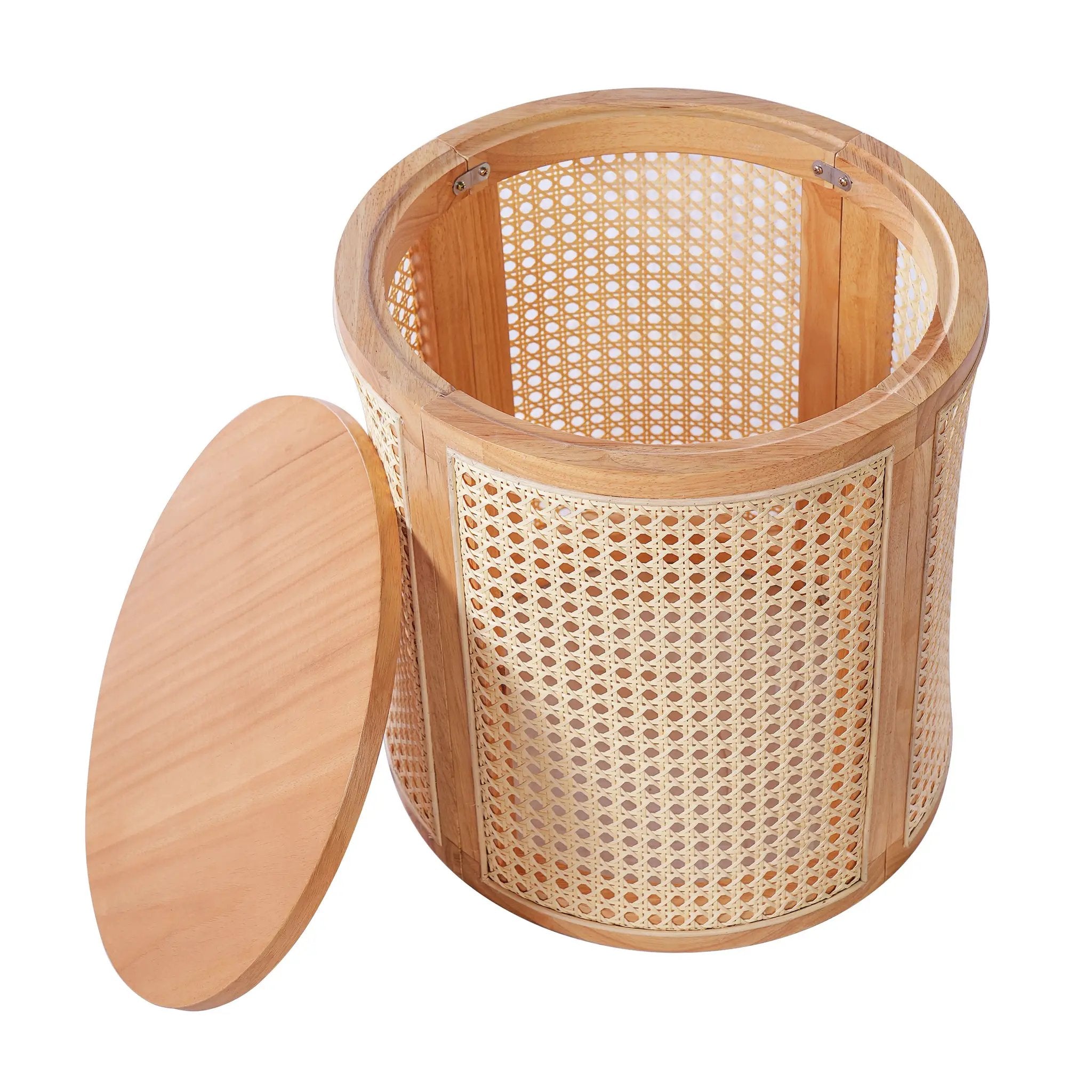 Rubber Solid Wood Side Table by BLAKHOM