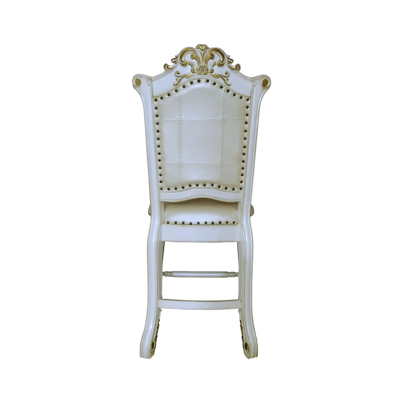 Vendome - Antique Counter Height Chair (Set of 2) - White by HouseOfZazla