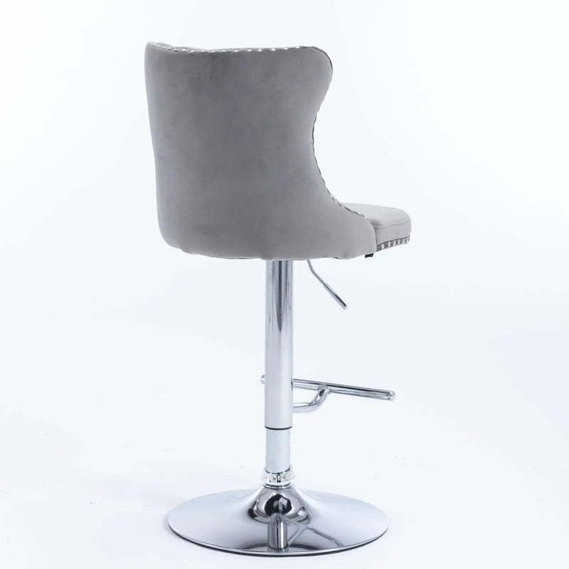 Swivel Adjustable Height Barstools Set of 2 by HouseOfZazla
