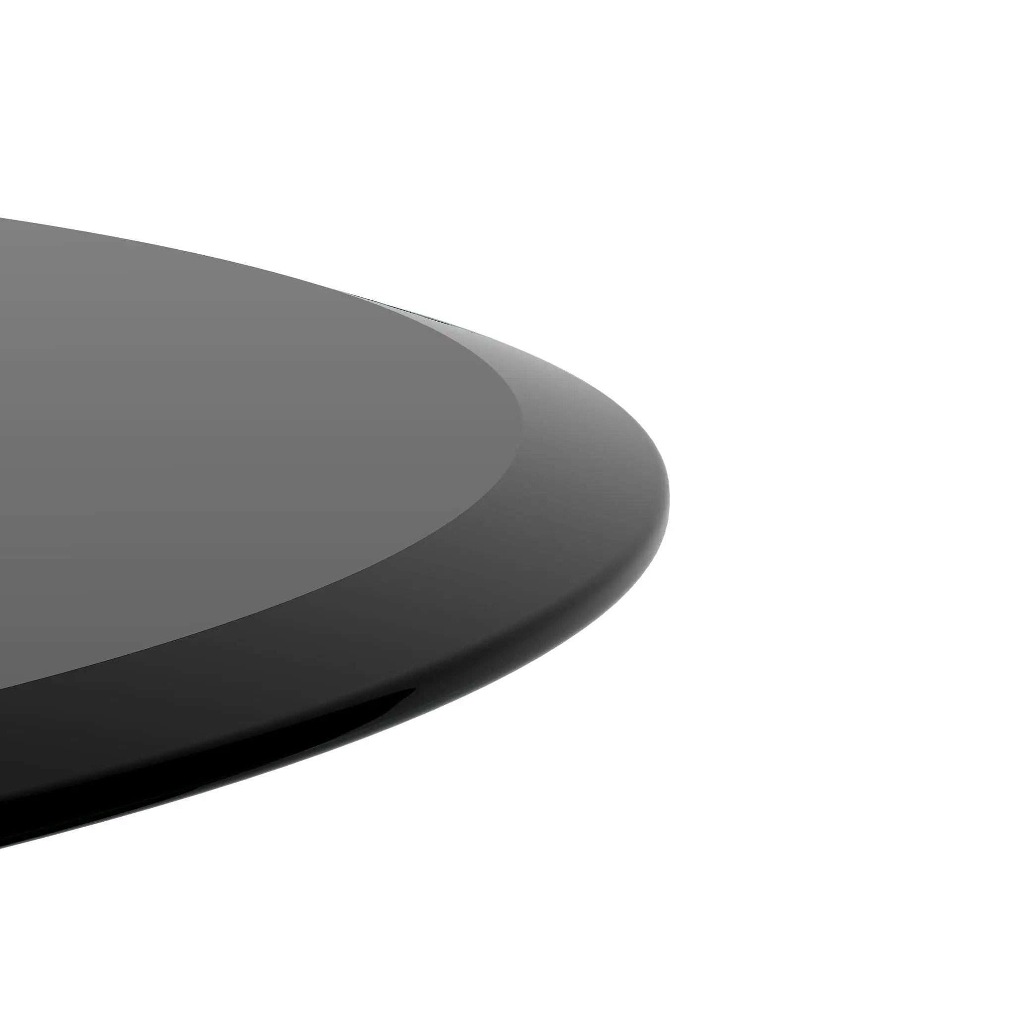 38.6" Round Tempered Glass Table Top Glass Beveled Polished Edge by HouseOfZazla
