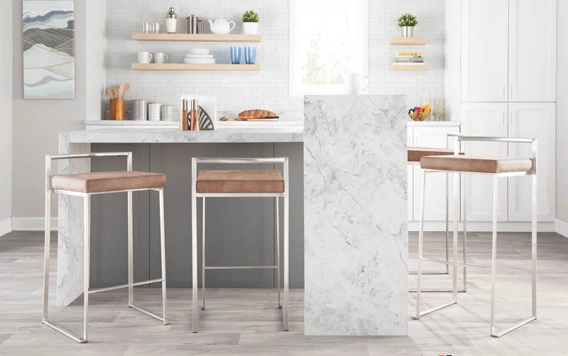 Fuji - Contemporary And Elegant Design Stackable Barstool by Unique Piece Furniture