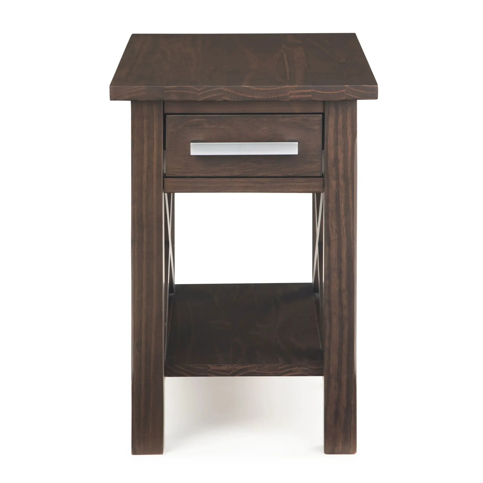 Kitchener - Narrow Side Table - Warm Walnut Brown by Unique Piece Furniture