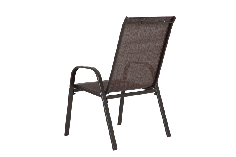 6 Piece Patio Chairs with High Backrest and Armrest - Brown by HouseOfZazla