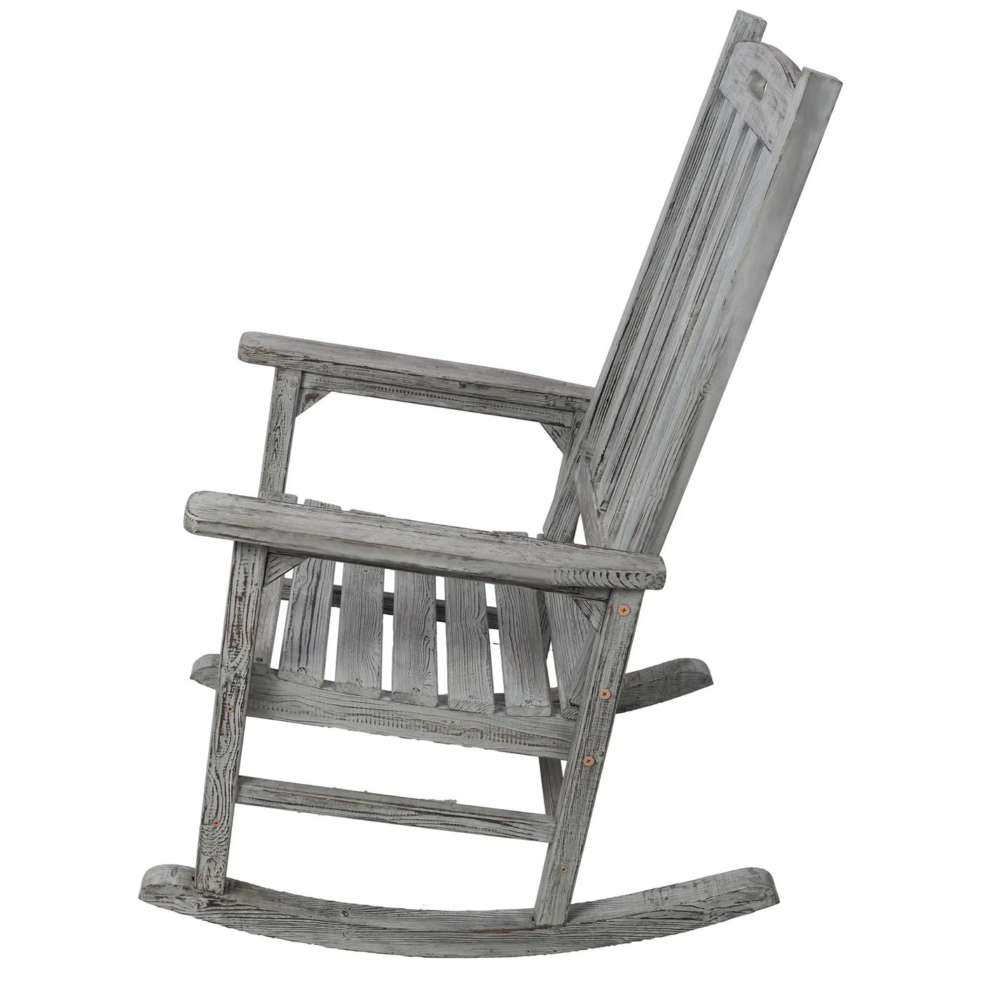 Oversized Porch Rocker Chair With Wide Seat And Tall Backrest by Unique Piece Furniture