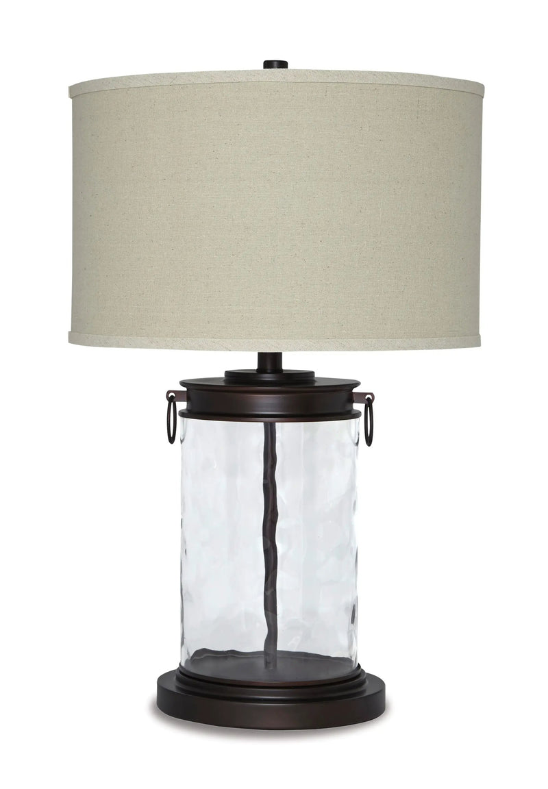 Tailynn - Glass Table Lamp - Clear / Bronze Finish by Unique Piece Furniture