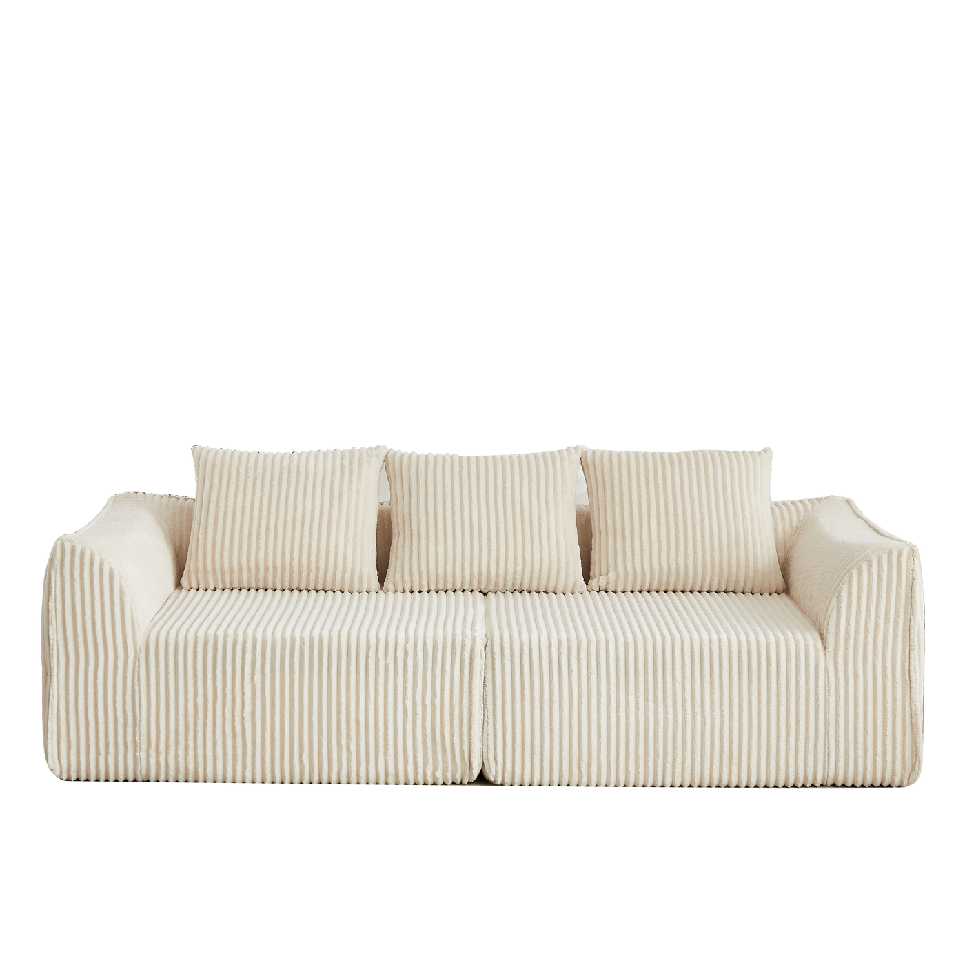 Minimalist 3-Seater Corduroy Sofa by HouseOfZazla