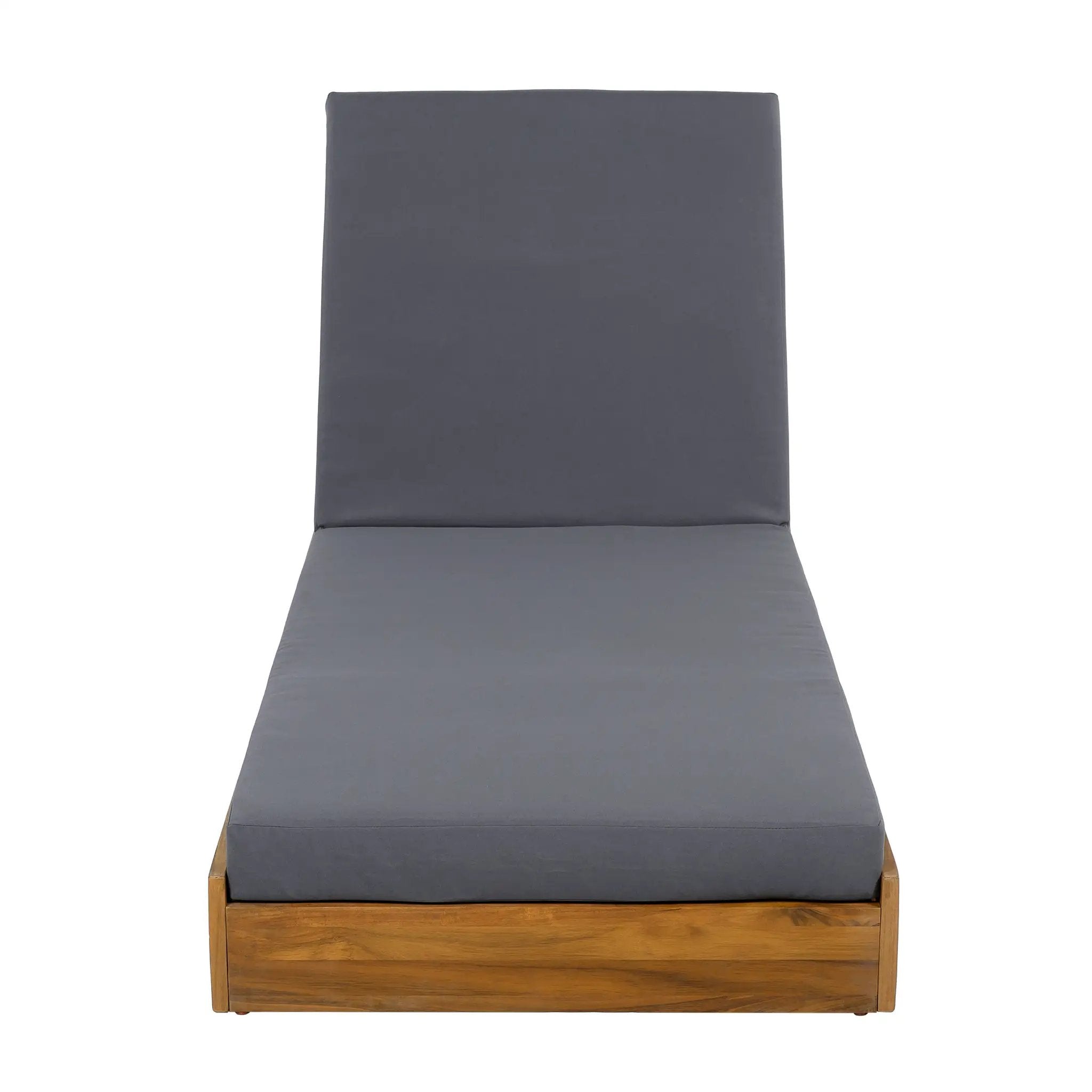 Lounge Chaise Set - Acacia Wood with Water-Resistant Cushions by HouseOfZazla