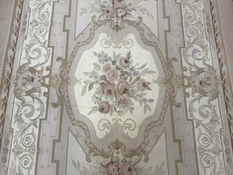 Aubusson Rug 6x9, Elegant, Flatweave, French European Design by Jewel Rugs