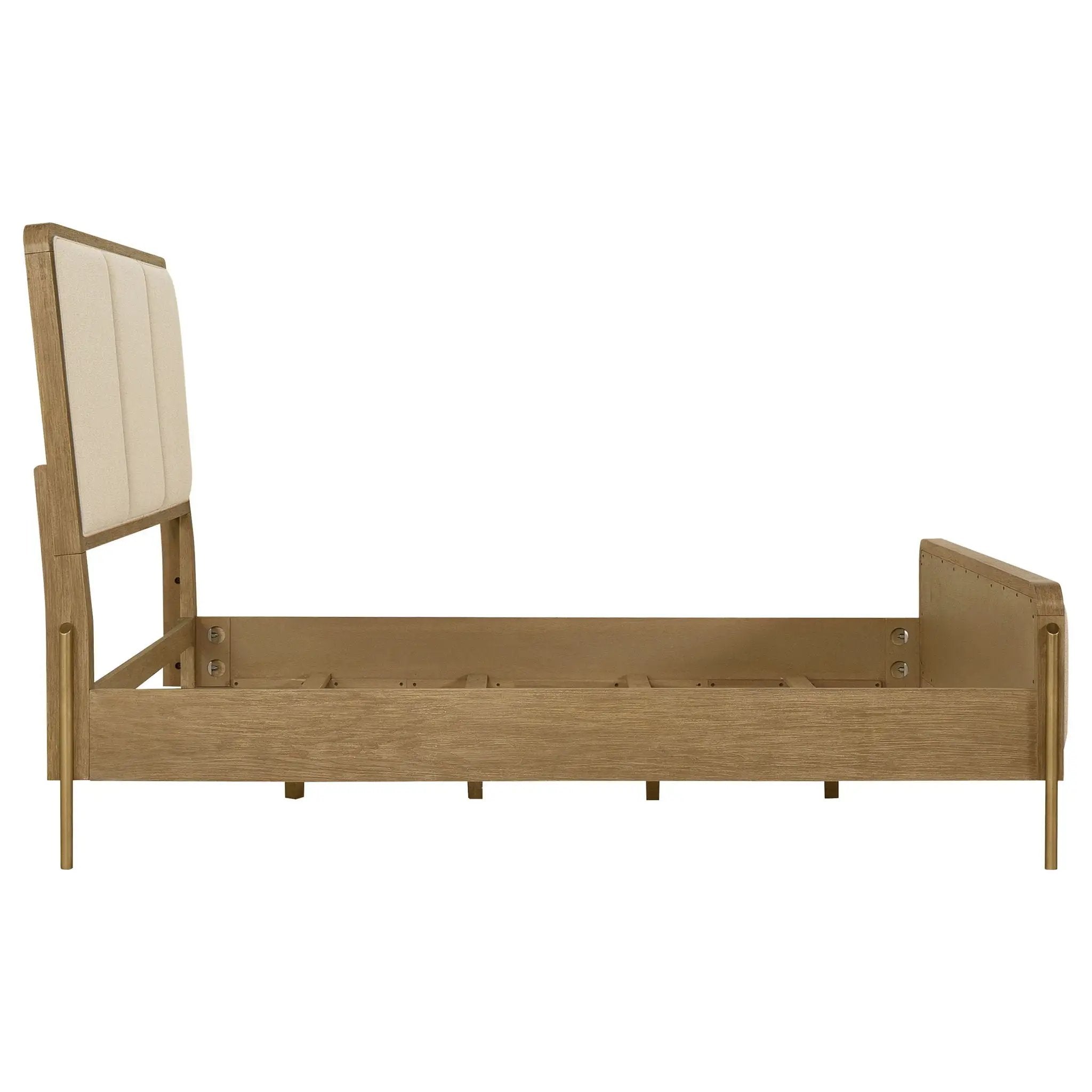 Arini 56-inch Queen Panel Bed Cream and Sand Wash by Unique Piece Furniture