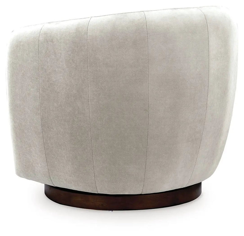 Annbury - Swivel Accent Chair - Light Beige by Unique Piece Furniture