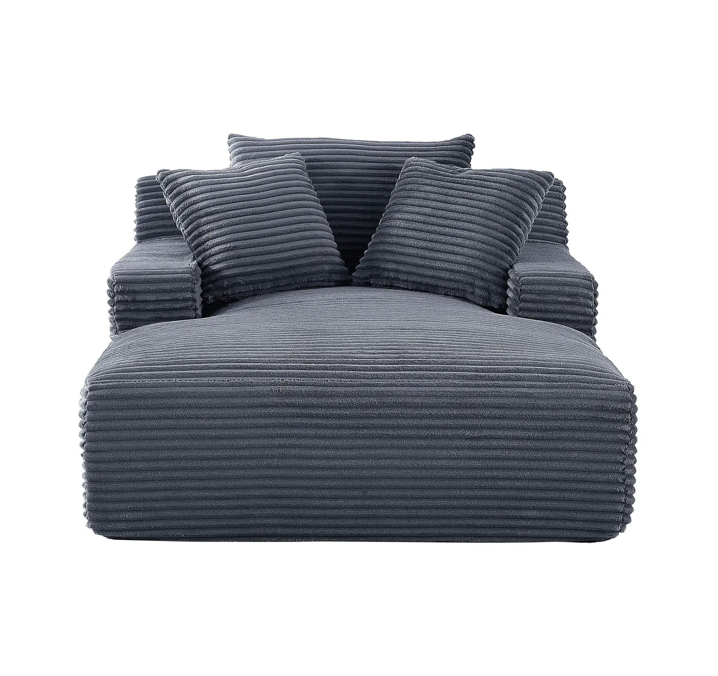 Cloudline - Oversized Chaise Lounge, Modern Comfy Couch With Full Foam Cushioning, Cozy Sleeper Sofabed by Unique Piece Furniture