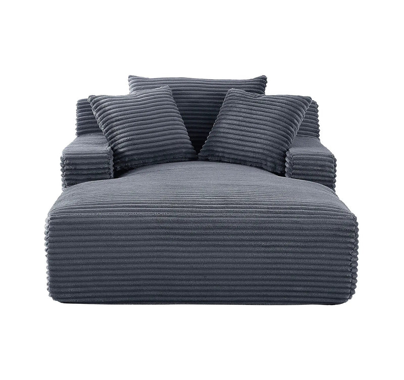 Cloudline - Oversized Chaise Lounge, Modern Comfy Couch With Full Foam Cushioning, Cozy Sleeper Sofabed by Unique Piece Furniture
