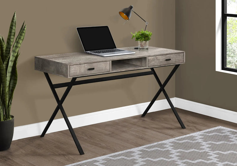 Computer Desk For Home Office, Laptop, Storage Drawers, Glossy Contemporary & Modern by Unique Piece Furniture